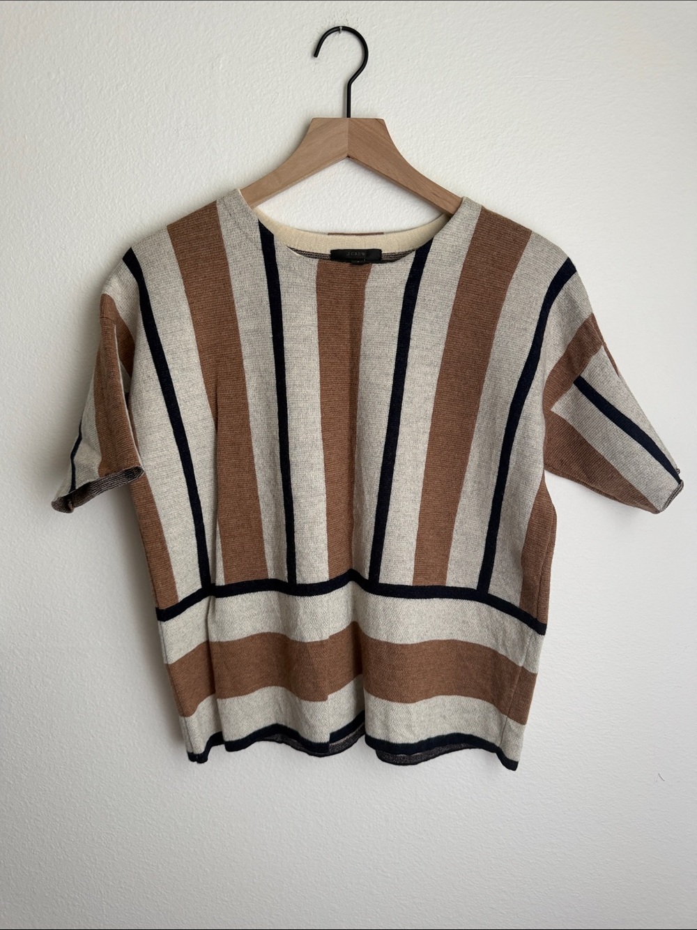 Striped Short-Sleeve Crewneck Sweater - J.Crew